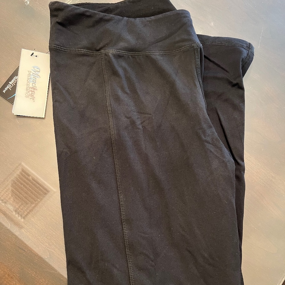 MiracleSuit Capri Leggings XL NEW Tummy Control Blu Tech